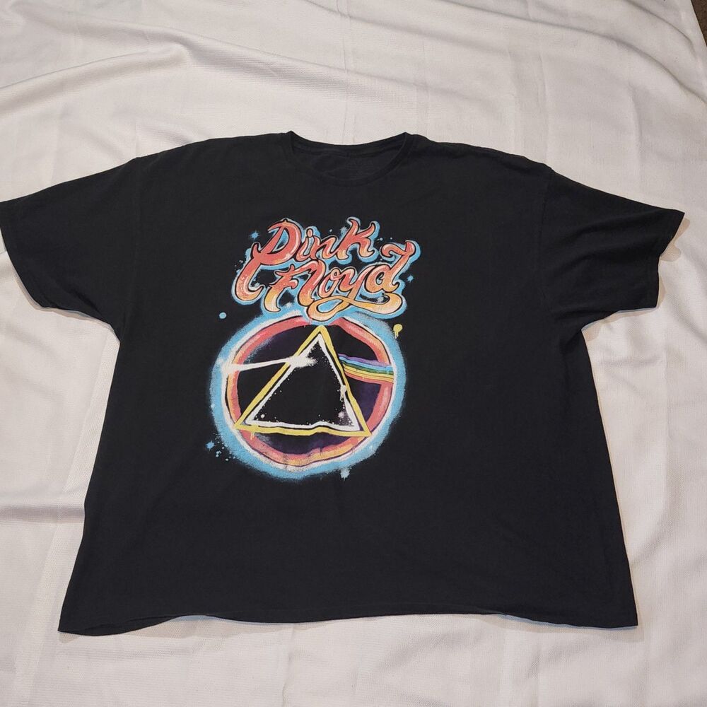 Pink Floyd Dark Side of the Moon Black Graphic T-Shirt Men’s 3XL Band Tee